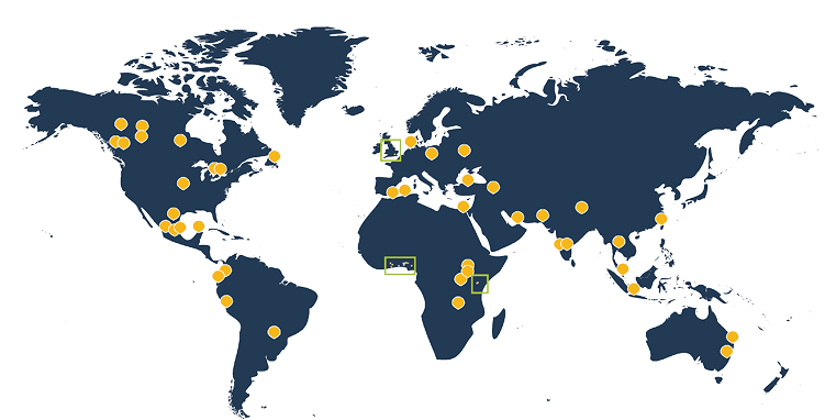 Chapters map - vision 2030